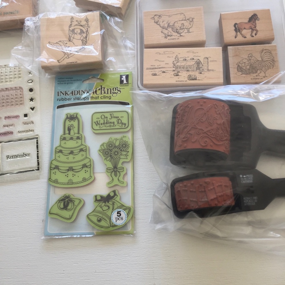 Assortment of Crafting Stamps - STAMPIN’ UP! - RUBBER STAMPEDE & More - Picture 3 of 16